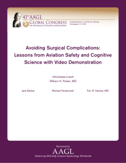 Avoiding Surgical Complications: Lessons from Aviation
