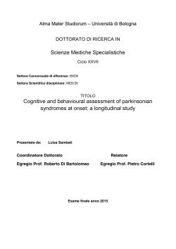 Cognitive and behavioural assessment of