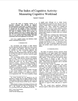 The index of cognitive activity