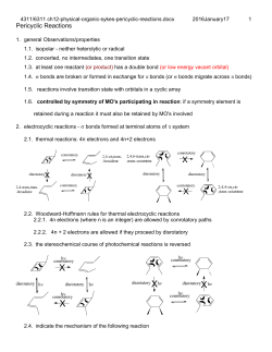Pericyclic Reactions