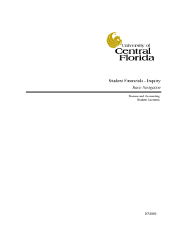 Basic Navigation - UCF Student Account Services