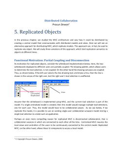 Role of Server in Replicated Objects