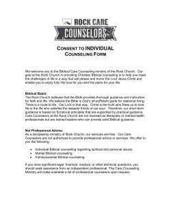 Individual Counseling Form