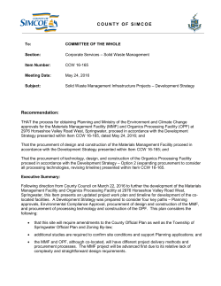 Item CCW 16-165 - County of Simcoe