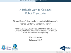 A Reliable Way To Compute Robot Trajectories