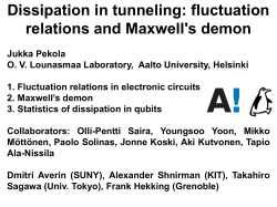 Dissipation in tunneling