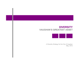 Diversity - the City of Vaughan