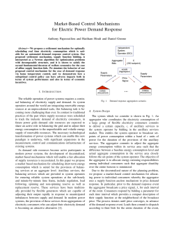 Market-Based Control Mechanisms for Electric Power Demand