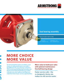 more choice more value - Armstrong Fluid Technology