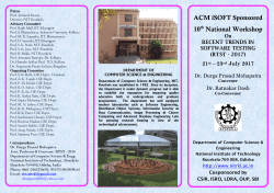 ACM iSOFT Sponsored 10th National Workshop