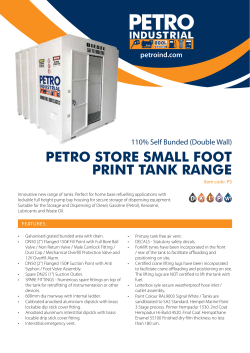PETRO STORE SMALL FOOT PRINT TANK RANGE