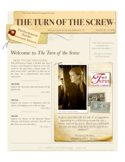 the turn of the screw - Two Turns Theatre Company