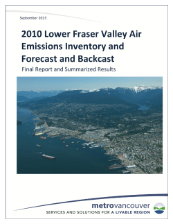 2010 Lower Fraser Valley Air Emissions