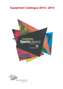 Equipment Catalogue 2014&mdash;2015