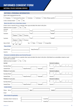 (NPCS) Informed Consent Form