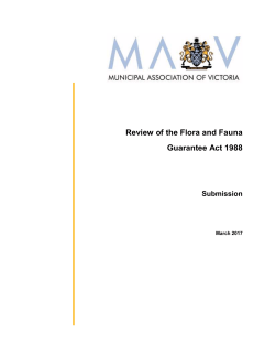 Review of the Flora and Fauna Guarantee Act 1988