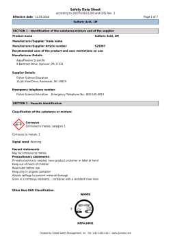 Safety Data Sheet - Fisher Scientific