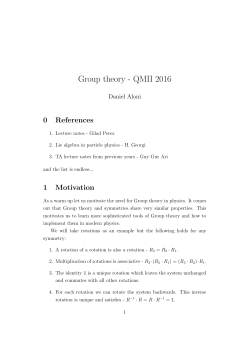 Group theory