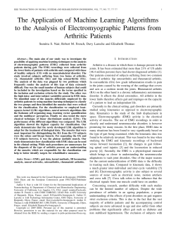 The Application of Machine Learning Algorithms to the