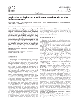 Modulation of the human preadipocyte mitochondrial activity by beta