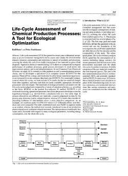 Life-Cycle Assessment of Chemical Production Processes: A Tool