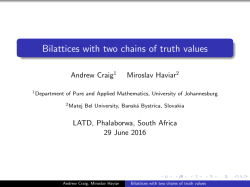Bilattices with two chains of truth values
