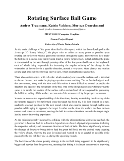 Rotating Surface Ball Game