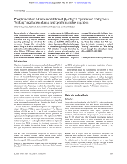 Phosphoinositide 3-kinase modulation of 3