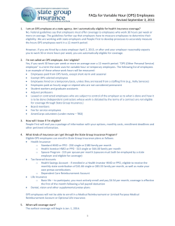 FAQs for Variable Hour (OPS) Employees