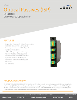 PDF OP3401x CWDM/1310 Optical Filter Data Sheet