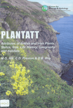 Attributes of British and Irish Plants