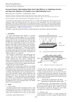 Increased Organic Light-Emitting Diode Panel Light Efficiency by