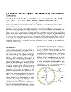 pH-regulated nonelectrogenic anion transport by
