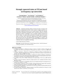 Strongly squeezed states at 532 nm based on