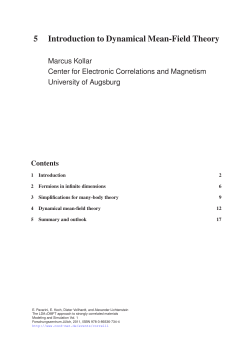 Introduction to Dynamical Mean-Field Theory - cond
