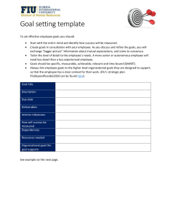 Goal Setting Template
