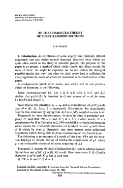 On the character theory of fully ramified sections