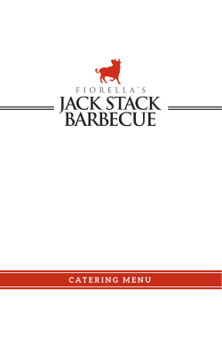 catering menu - Jack Stack BBQ