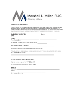 DWI Questionnaire - Harnett County Lawyer