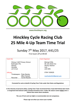 Hinckley Cycle Racing Club 25 Mile 4