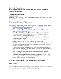 The Tickle Trunk Players Teacher`s Guide for