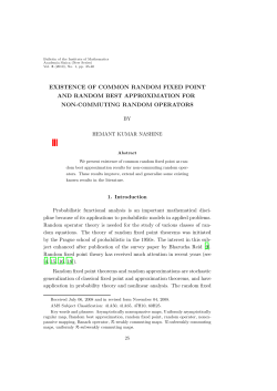 existence of common random fixed point and random best