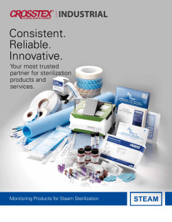 Crosstex Steam Catalog - Sterilization Products