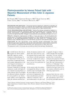 Photorejuvenation by Intense Pulsed Light with Objective