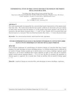 Experimental study of free convection heat transfer in the porous