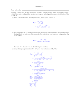 Discussion 3 Name and section: 1. Consider a lattice