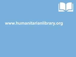 Knowledge - Humanitarian Library