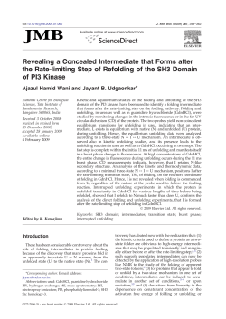 Revealing a Concealed Intermediate that Forms after the