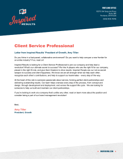 Client Service Professional