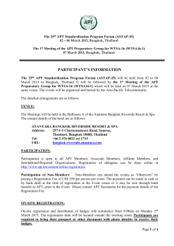 ASTAP-25_Participant_Information - Asia